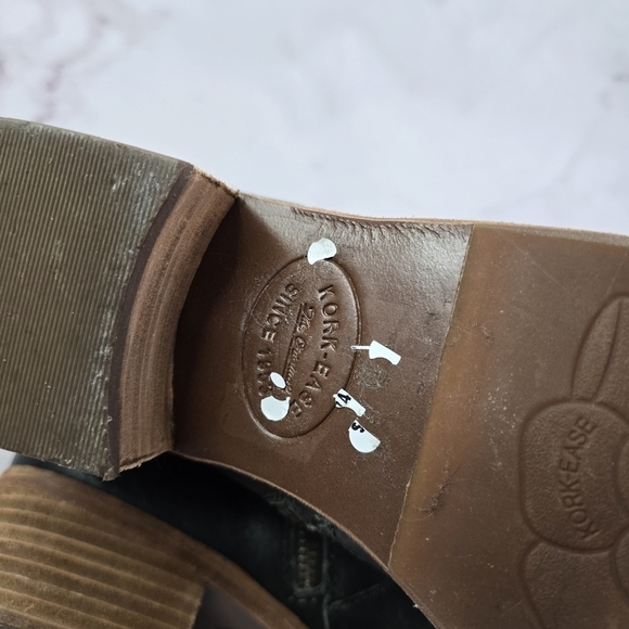 Kork Ease Booties Black 10 Women Mindo Ankle Boots Zip Block Heel Pointed - Picture 8 of 12